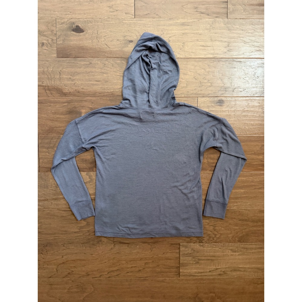 Abercrombie & Fitch Hoodie Womens Medium Blue  Soft Cozy Logo Pullover - Picture 3 of 6